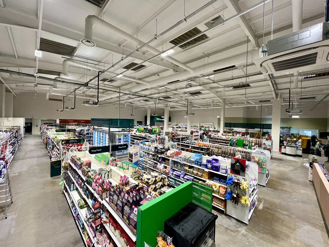 Pemberton Digital mmWave occupancy sensors deployed in a Pets at Home store